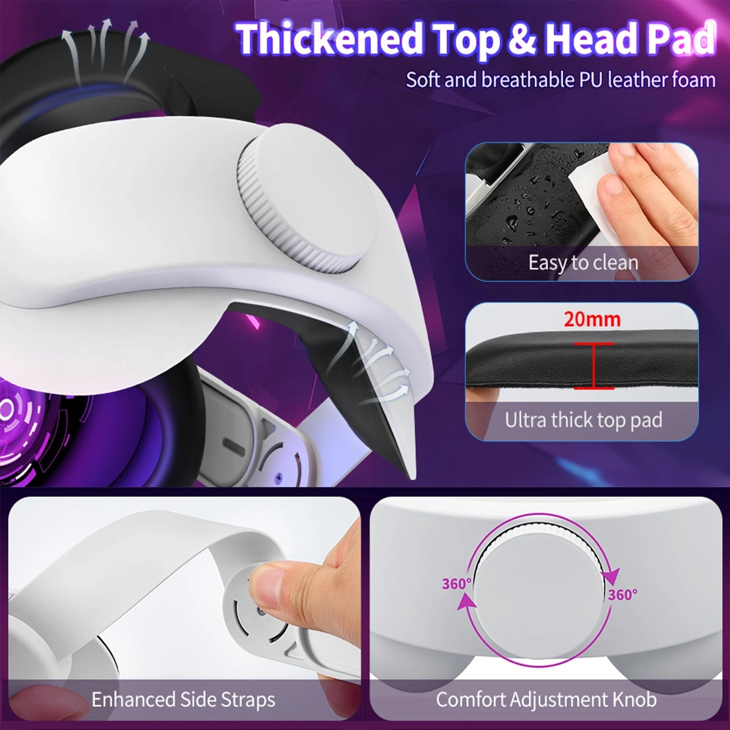 Design Head Strap Accessories Compatible With Quest 2