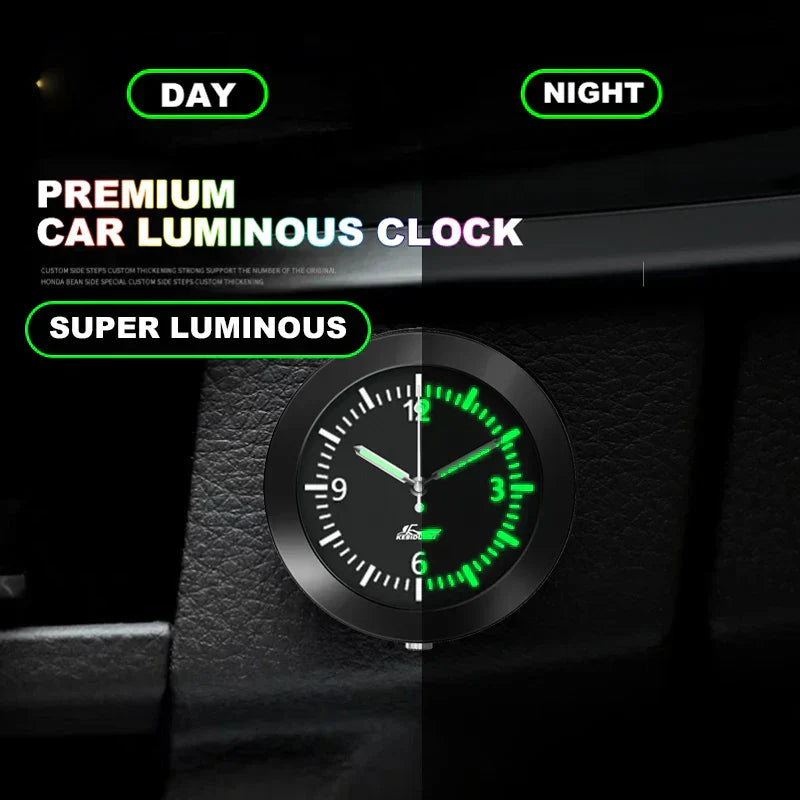 Car Clock Luminous Mini Automobiles Internal Stick-On Digital